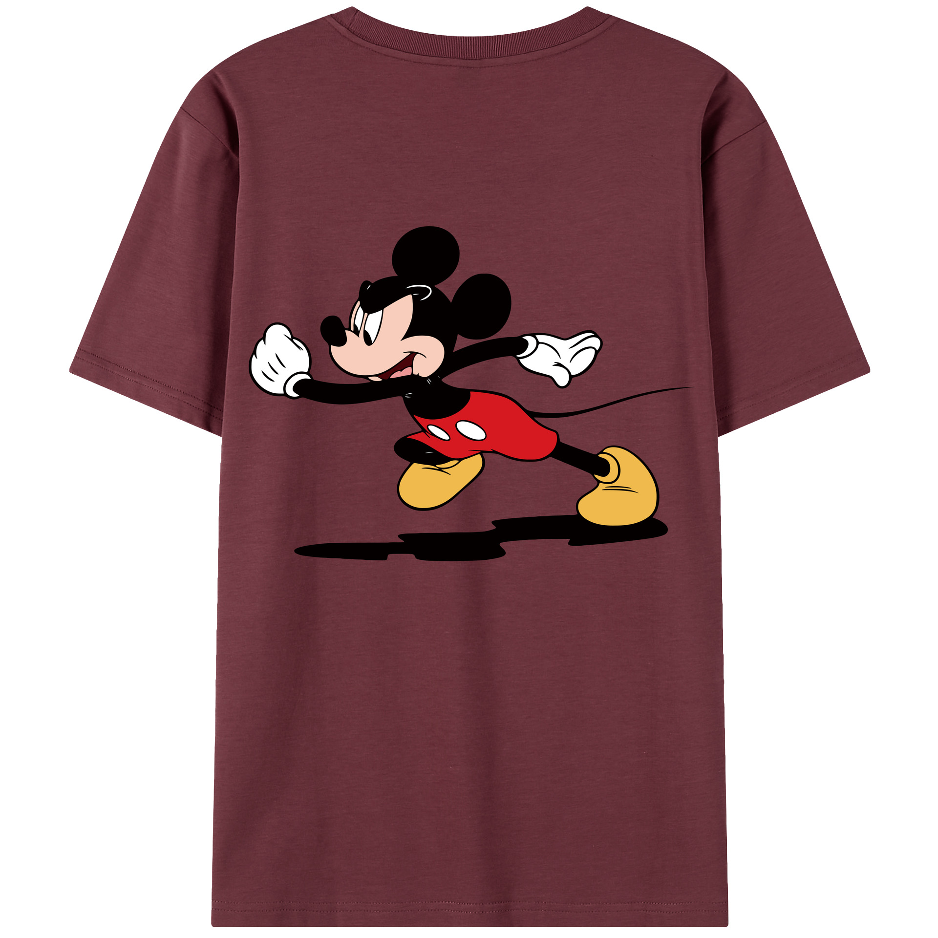 （画像用） ミッキーマウス Mickey Mouse 綿100％半袖Tシャツ（背面プリント）